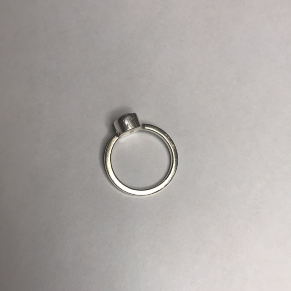 Citrine Stone Sterling Silver Dainty Classic Ring Jewelry Size 7 - Picture 5 of 7